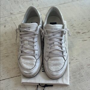 Golden Goose White Leather Sneakers